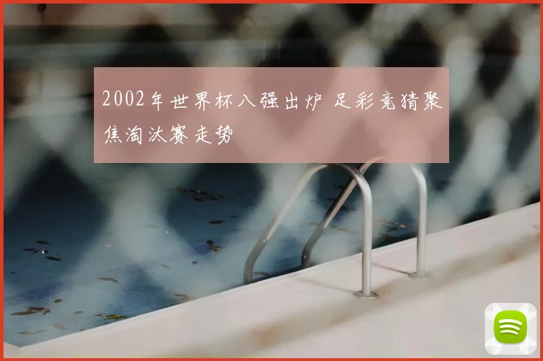 2002年世界杯八强出炉 足彩竞猜聚焦淘汰赛走势